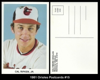 1981 Orioles Postcards #15