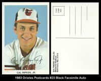 1983-Orioles-Postcards-23-Black-Facsimile-Auto