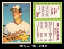 1985 Topps Tiffany #704 AS