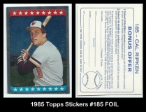 1985 Topps Stickers #185 FOIL