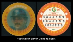 1986 Seven-Eleven Coins #E3 East