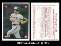 1986 Topps Stickers #159 FOIL