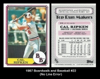 1987 Boardwalk and Baseball #22 (No line error)