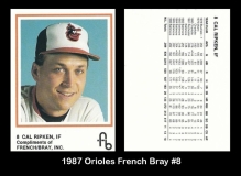 1987 Orioles French Bray #8