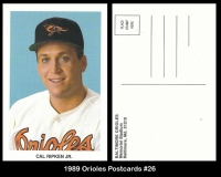 1989 Orioles Postcards #26