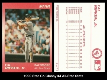 1990 Star Co Glossy #4 All-Star Stats