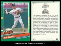 1991 Donruss Bonus Cards #BC17