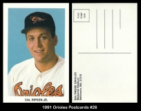 1991 Orioles Postcards #26