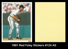 1991 Red Foley Stickers #124 AS