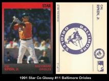 1991 Star Co Glossy #11 Baltimore Orioles