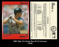 1991 Star Co Home Run #112 Ironman
