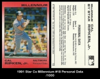 1991 Star Co Millennium #18 Personal Data