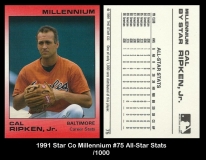 1991 Star Co Millennium #75 All-Star Stats