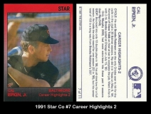 1991 Star Co #7 Career Highlights 2