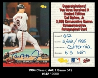 1994 Classic #Au1 game 642