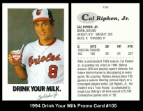 1994 Drink Your Milk Promo Card #105