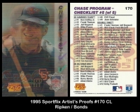 1995 Sportflix Artists Proofs #170 CL