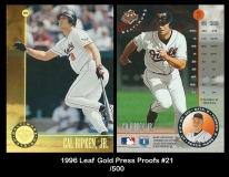 1996 Leaf Gold Press Proofs #21