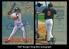 1997 Burger King #AU Autograph