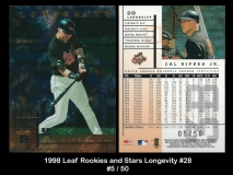 1998 Leaf Rookies and Stars Longevity #28
