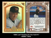 1998 Leaf Heading for the Hall #17