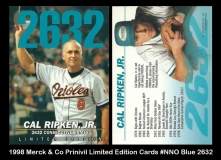 1998 Merck & Co Prinivil Limited Edition Cards #NNO Blue 2632