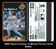 1998 Players Choice 15 Minute Phone Cards #NNO