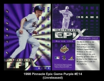 1998 Pinnacle Epix Game Purple #E14