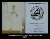 1998-Pinnacle-Press-Plates-S46-Yellow-Front