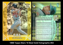 1998 Topps Stars 'N Steel Gold Holographic #34