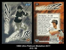 1998 Ultra Platinum Medallion #477