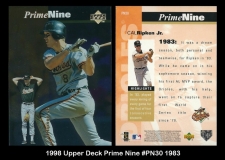 1998 Upper Deck Prime Nine #PN30 1983