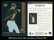 1998 Upper Deck 10th Anniversary Preview #40