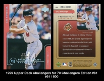 1999 Upper Deck Challengers for 70 Challengers Edition #81