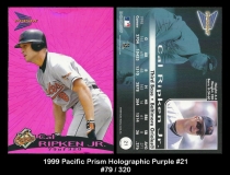 1999 Pacific Prism Holographic Purple #21