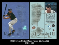 1999 Skybox Molten Metal Fusion Sterling #32