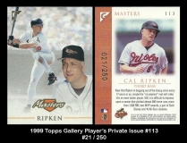 1999 Topps Gallery Players Private Issue #113