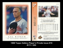 1999 Topps Gallery Players Private Issue #19