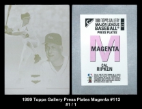1999 Topps Gallery Press Plates Magenta #113