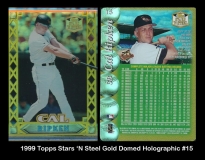 1999 Topps Stars 'N Steel Gold Domed Holographic #15