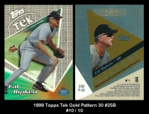 1999 Topps Tek Gold Pattern 30 #25B