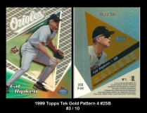 1999 Topps Tek Gold Pattern 4 #25B