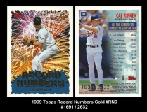 1999 Topps Record Numbers Gold #RN9