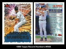 1999 Topps Record Numbers #RN9