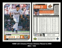 1999 UD Choice Prime Choice Reserve #58