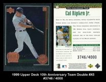1999 Upper Deck 10th Anniversary Team Double #X5