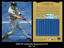 2000 SP Authentic Buybacks #122