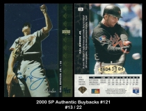 2000 SP Authentic Buybacks #121