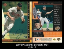 2000 SP Authentic Buybacks #124