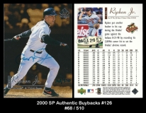 2000 SP Authentic Buybacks #126